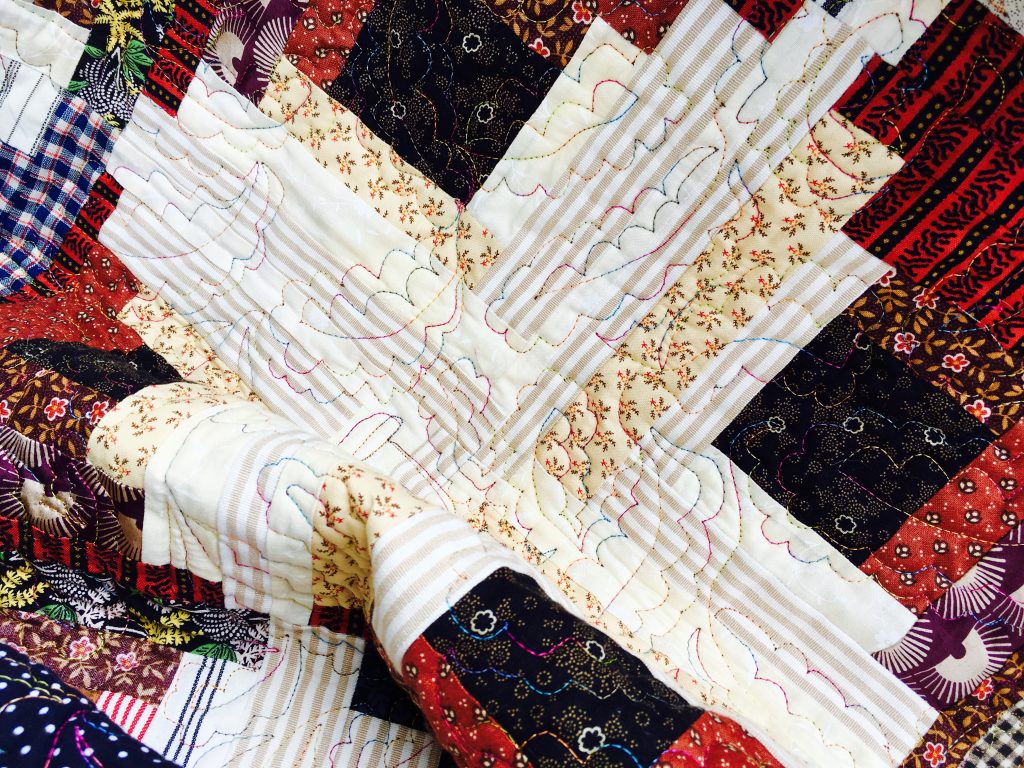 Quilting on a frame 