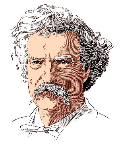 Mark Twain lino