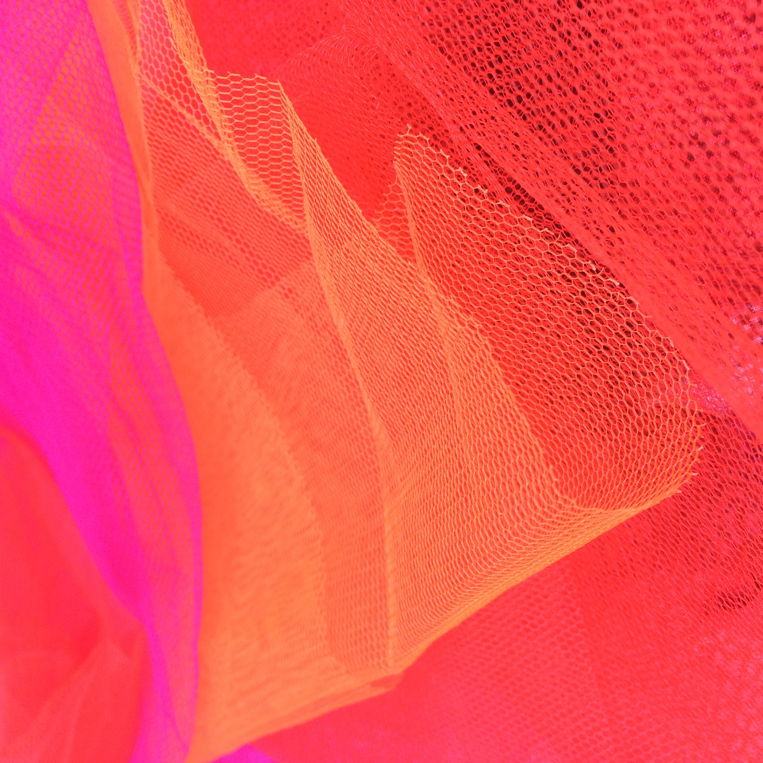 get some red netting, go from orangy reds all the way to bluey pinks.